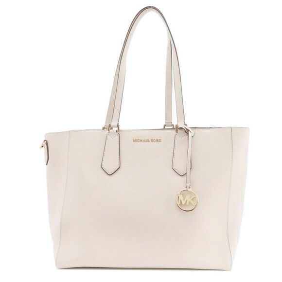 Michael Kors Kimberly White Leather Tote Bag (Pre-Owned) - Picture 11 of 11